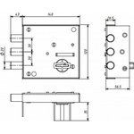 Замок накладной ЗНУх3 г.Боровичи 2079