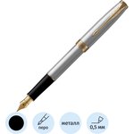 Ручка перьевая PARKER SONNET STAINLESS STEEL ...