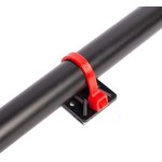 PMS 25x25 (black) (pack of 100 pcs), Self-adhesive mounting plate, black