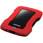 AHD330-2TU31-CRD, 2TB A-DATA HD330 External Hard Drive, 2.5" , USB 3.2, Red