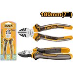 Диагональные кусачки боковые 180 мм INGCO HDCP08188