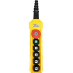 Пульт управления 4 кнопки, 1 скорость, стоп, ключ, старт, IP55 TNHA1-62Y