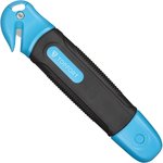 Нож безопасный Topfort 17,4 шир.трапец.+д/вскр. упак.матер,ABS+TPR