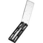 Нож макетный Topfort Набор 7поз.:нож мет.+TPR + 6лезв.разн.тип,пласт.бокс