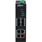 Коммутатор Dahua DH-HS4408-4ET-96 (L2) 4x100Мбит/с 4x1Гбит/с 4SFP 4PoE 96W ...