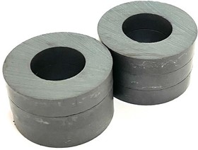 Фото 1/2 Магнит 45х22х9 мм, кольцо, феррит - 2 шт