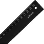 Линейка 30см Комус 2 шт/уп черная