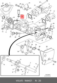 968421, Регулировочное кольцо VOLVO