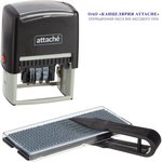 Датер автоматический самонабный Attache 4 строки 60х40мм 8727