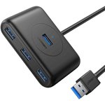 USB UGREEN Splitter 4 x USB 3.0, 1 m, color black (20291)