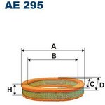 AE295, Фильтр воздушный, MAZDA 323 II 1.1/1.3 11/80-10/85/III 1.1-1.5/T 08/85-05/89