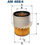 AM468/4, Фильтр воздушный, MITSUBISHI L 200 2.5TD 11/92-08/96/Pagero II ...