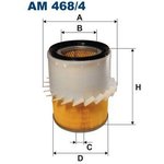 AM468/4, Фильтр воздушный, MITSUBISHI L 200 2.5TD 11/92-08/96/Pagero II ...