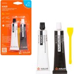 ADGC006, Клей эпоксидный, жидкий двухкомпонентный, тюбики, прозрачный, 2*28 г ...