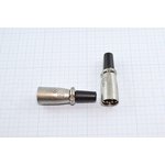 Разъем микрофонныйxLR вилка, контакты 3P, монтаж на кабель, MC909-3P