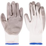 Перчатки вязаные с двойной латексной заливкой наладонника х/б 12469