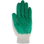 Перчатки вязаные с резиновой заливкой наладонника х/б 12470