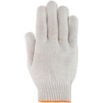 Перчатки вязаные "Волна" (4 нити) 10 класс вязки х/б с ПВХ 12491