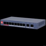 Коммутатор Dahua DH-CS4010-8ET2GT-110 (L2) 8x100Мбит/с 2x1Гбит/с 8PoE 110W ...