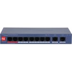 Коммутатор Dahua DH-CS4010-8ET2GT-110 (L2) 8x100Мбит/с 2x1Гбит/с 8PoE 110W ...