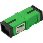 Optical Adapter SC/APC without flanges, SM, Simplex LAN-SC/NF-AM-APC