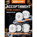 SQ1819-0041, Светорегулятор (RL, 500Вт) поворотный белый, "Байкал" TDM Electric