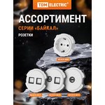 SQ1819-0041, Светорегулятор (RL, 500Вт) поворотный белый, "Байкал" TDM Electric