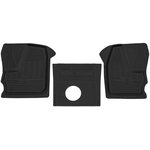 1040005400, коврик салонный! резиновый, черный, передний ряд сидений ...