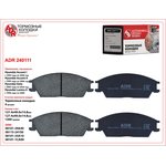 Front Brake Pads for HYUNDAI Accent I/II, Getz, Lantra II, OEM 581011CA ADR ADR240111