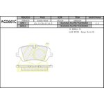 Колодки тормозные Land Rover Range Rover IV 12-, Range Rover Sport II задние \ ANCHI AC0661C