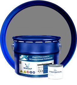 Фото 1/4 ХС-436 эмаль (10 кг+0,2 кг) серый