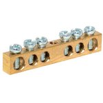 EKF PROxima Шина PEN "ноль-земля" (6х9мм) 6 отверстий латунь крепеж по центру ...