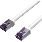 Patch cable, RJ45 plug, straight to RJ45 plug, straight, Cat 6A, S/FTP, PVC ...