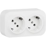 782233, 2-seater socket for open installation with grounding without protective ...