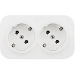 782233, 2-seater socket for open installation with grounding without protective ...