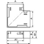 00407, Угол плоский Г-образный APM 22x10 In-liner