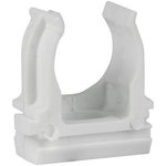 Держатель для труб (клипса) d16мм бел. (уп.10шт) EKF derj-z-16-white (упаковка из 10)
