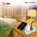 Удлинитель электрический ЭРА UDL-10-230-E Greenline 2 розетки с заземлением 3м ...