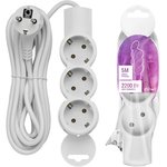 Удлинитель 3х5м с заземл. ПВС 3х0.75 REV 32006 9