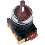 Переключатель АNСLR-22-3 240В на 3 полож. 1НО+1НЗ красн. GENERICA BSW10-ANCLR-3-K04