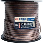 Кабель акустический 2х2,5 мм² прозрачный