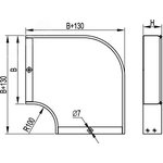 36000K, Angle CPO 90 horizontal 90 degrees 50x50 included fasteners connecting plates