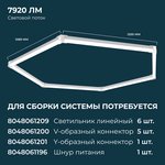 30-21 Светильник линейный светодиодный 12Вт, 1320лм, 6500К, IP22, 570х22х35мм