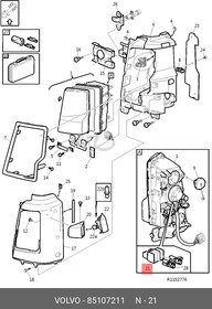 85107211, Корпус для H7 лампочки VOLVO