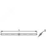 NC100855, Rod 8 mm, hot dip galvanized, 55 m coil