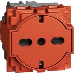 BT Living now Красный Розетка нем/итал стандарта с плоской лицевой панелью ...