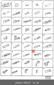 970777, Наконечник кабеля 1.0-2.5 mm VOLVO