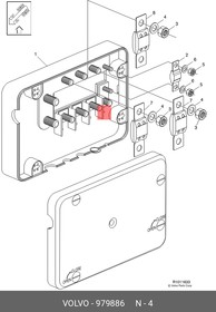 979886, Пружинная шайба VOLVO