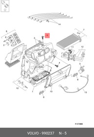 990237, Болт М5х25 VOLVO