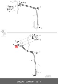 990979, Гайка М8х9,5 VOLVO
